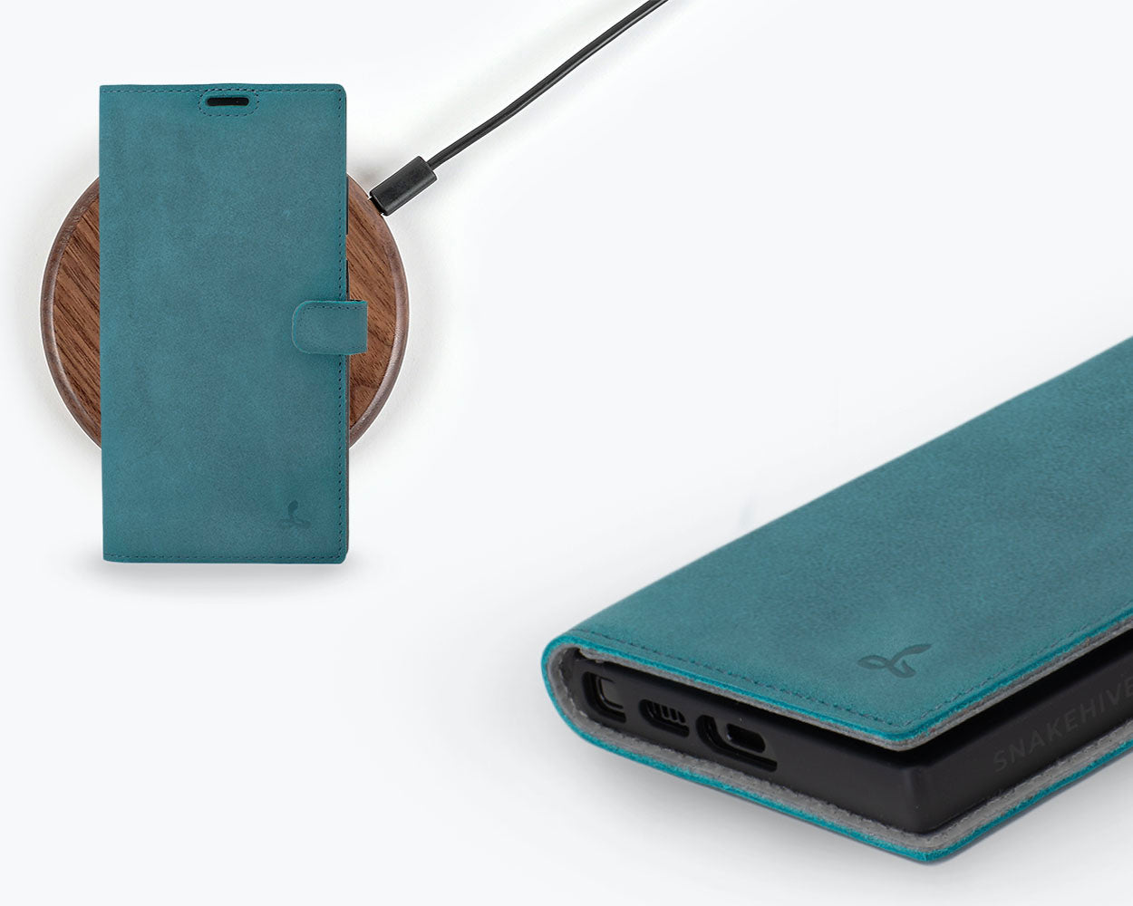 Samsung Galaxy S23 Ultra - Vintage Leather Wallet Phone Case